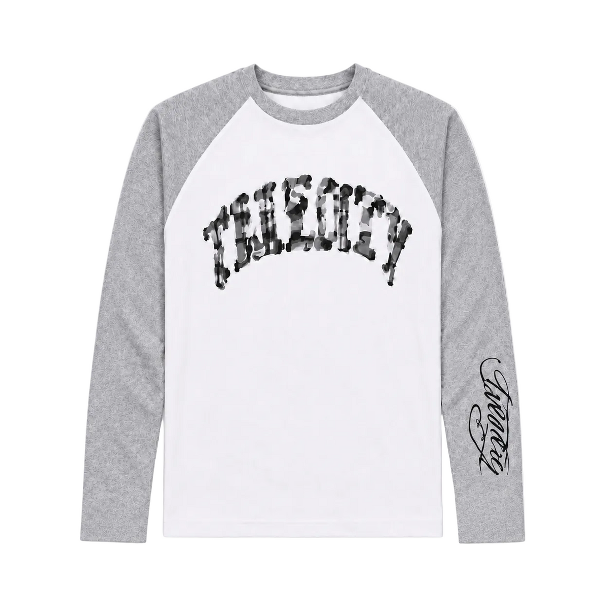 Twenty Grey/White Longsleeve